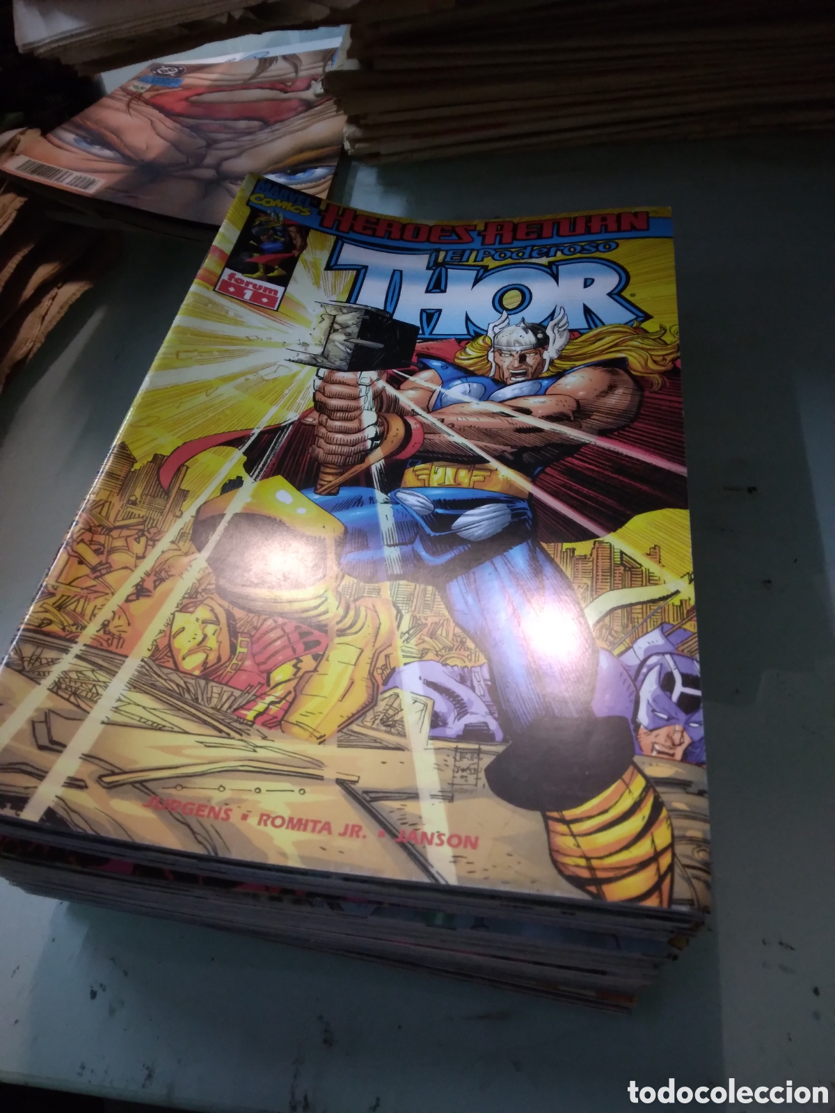 C&oacute;mics: Marvel Comics, Forum, H&eacute;roes retorno, El.poderoso Thor, 1 al 45, Grapa 1F - Foto 1