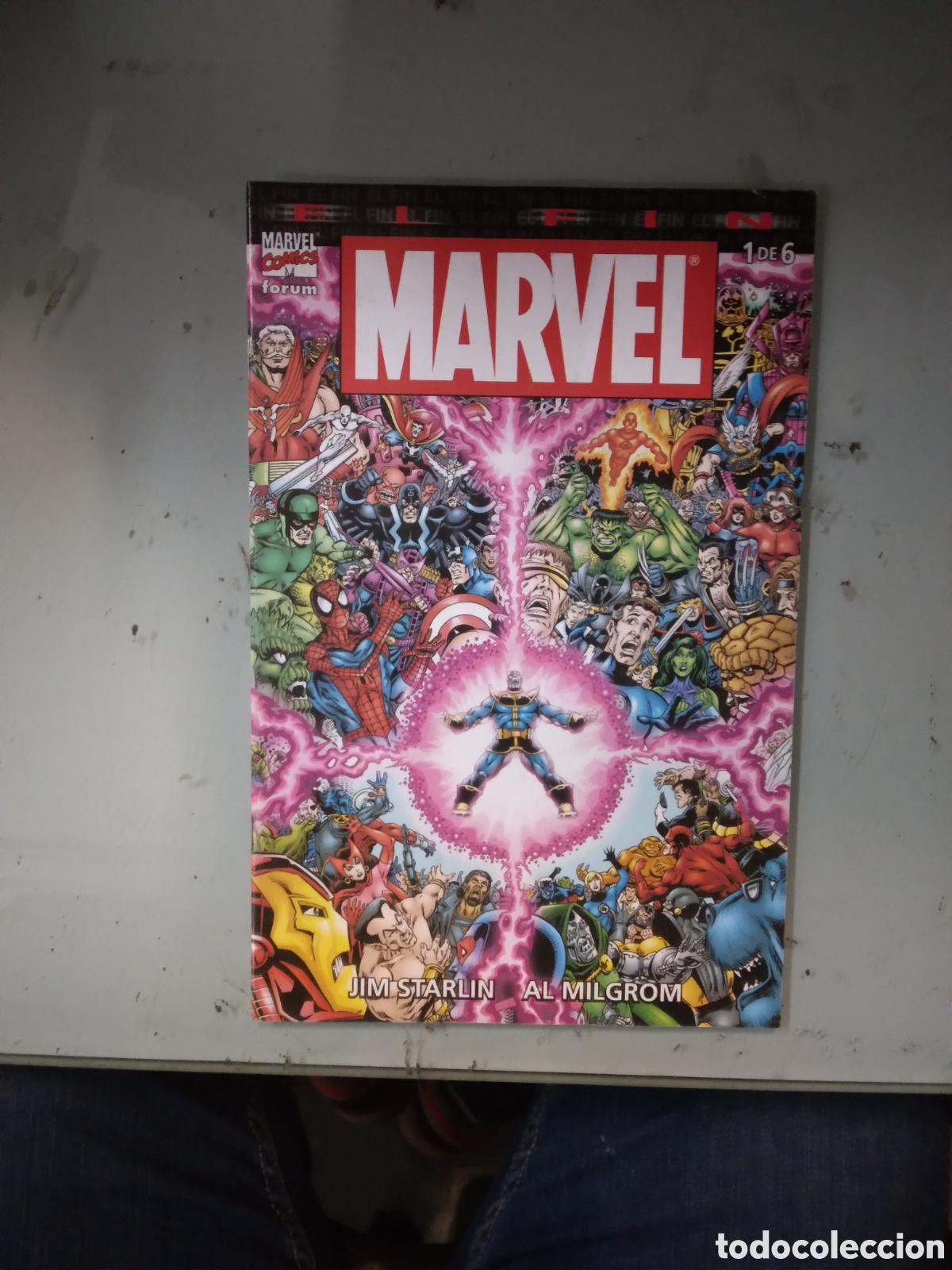 C&oacute;mics: Marvel.comics, Marvel,Jim Starlin, Al Milgrom, Grapa 1F - Foto 1
