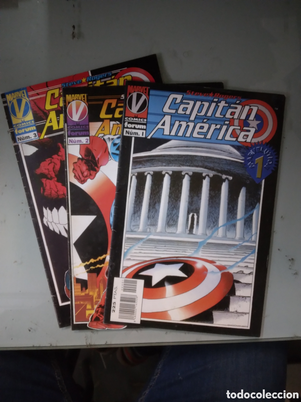 C&oacute;mics: Marvel Comics, Capit&aacute;n Am&eacute;rica, Steve Rogers, 1.2. y 3, Grapa 1F - Foto 1