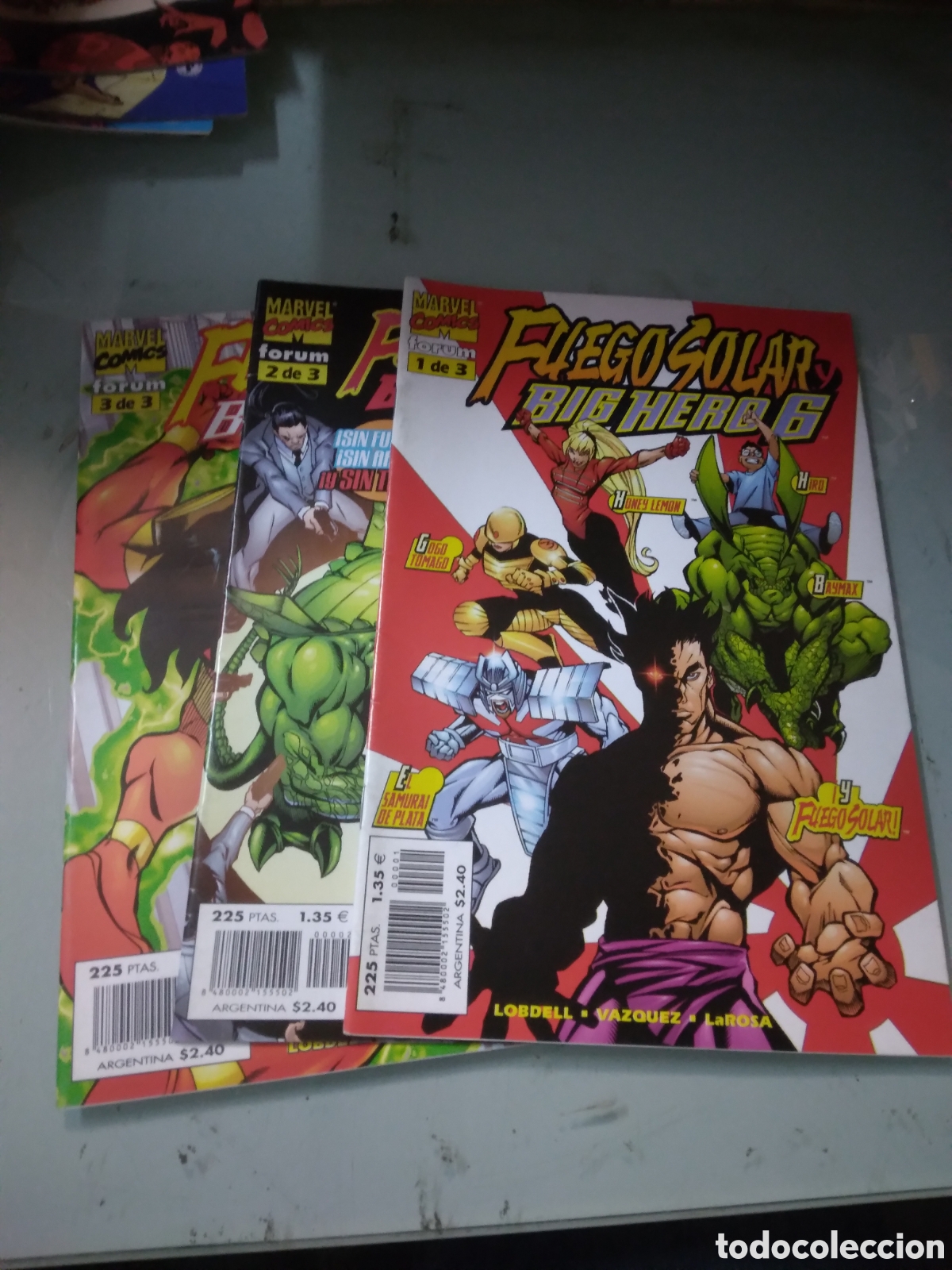 C&oacute;mics: Marvel Comics, Forum, Fuego solar,Big hero 6, 1,2 y 3. Grapa 1F - Foto 1