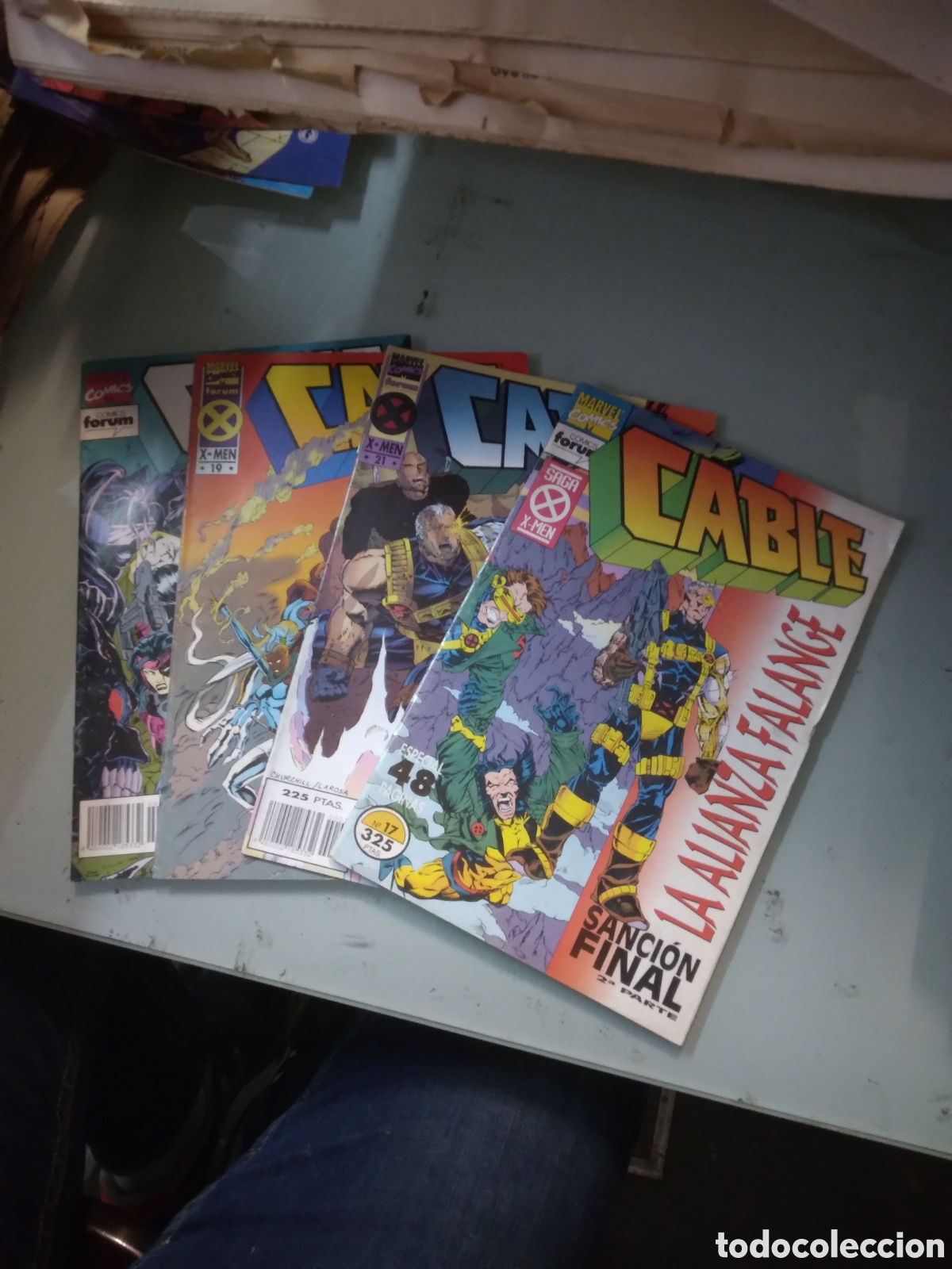 C&oacute;mics: Marvel Comics Forum, X Men, Cable, 17,18,19, y 21, Grapa 1F - Foto 1