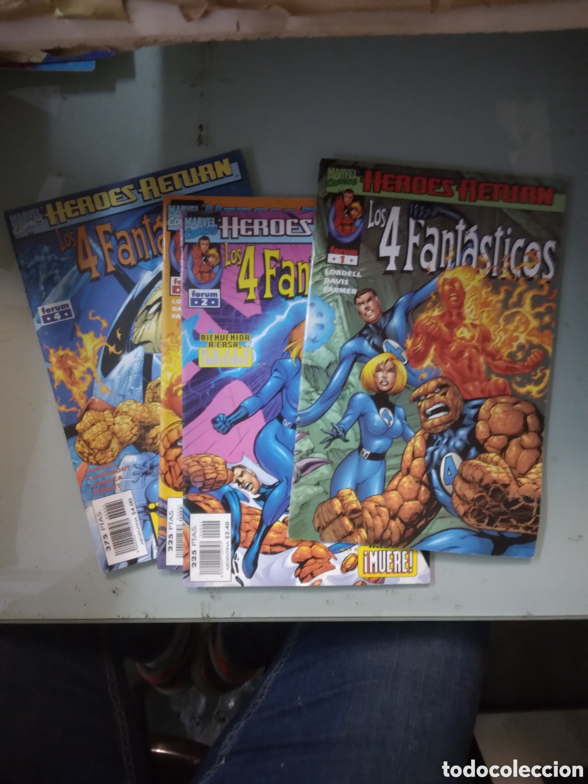 C&oacute;mics: Marvel Comics Forum, H&eacute;roes return, Los 4 fant&aacute;sticos, Lobdell, Grapa 1F - Foto 1