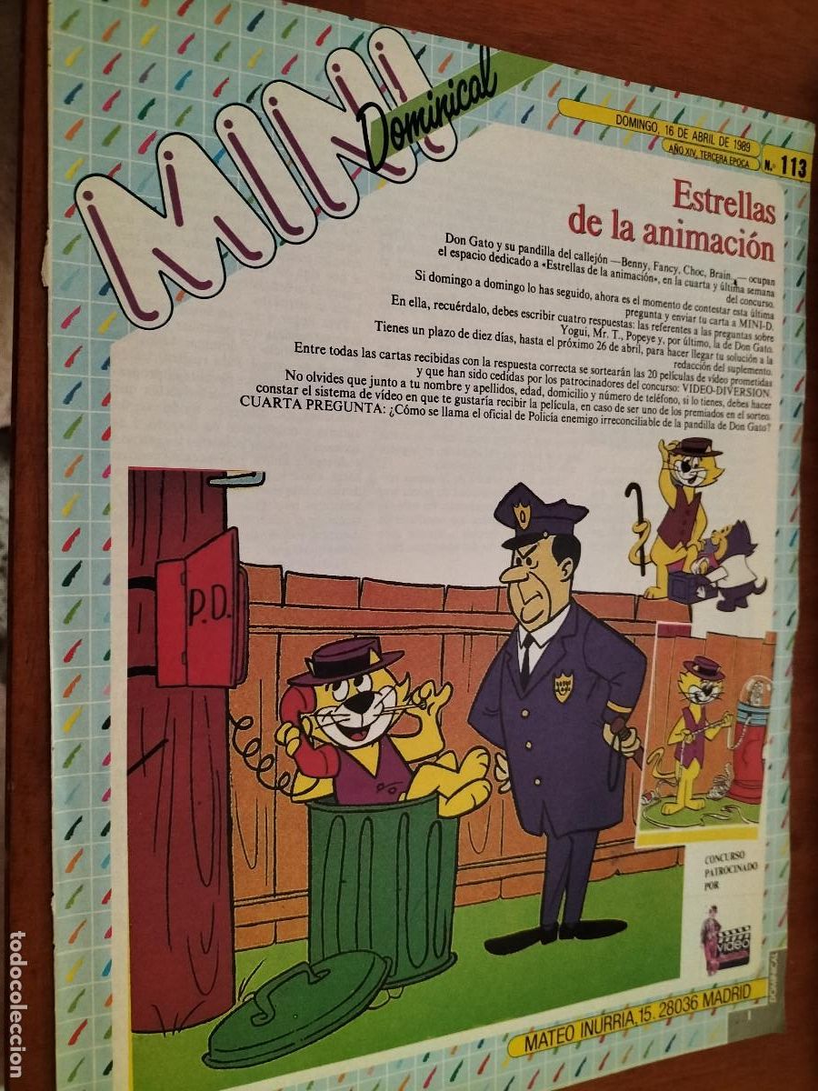 Comics: MINIDOMINICAL 113. SUPLEMENTO DE COMICS PARA NI&Ntilde;OS. 4 P&Aacute;GINAS. BUEN ESTADO. DIFICIL