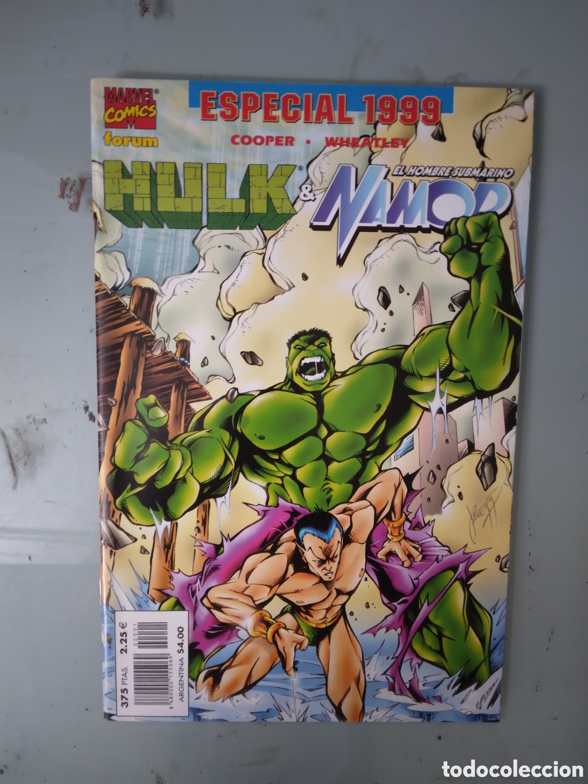 C&oacute;mics: Marvel Comics Especial 1999, Hulk VS Namor, Grapa 1G - Foto 1