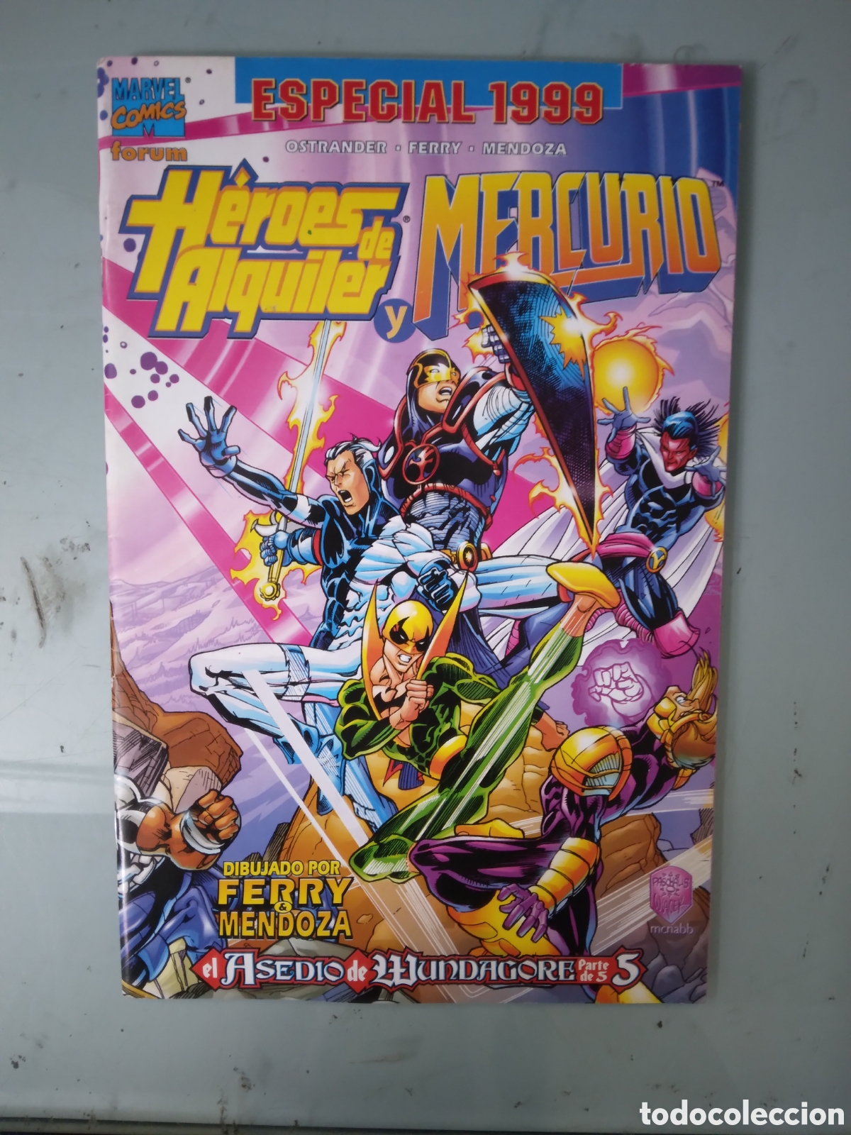 C&oacute;mics: Marvel Comics Forum, H&eacute;roes de alquiler, Mercurio, Grapa 1G, - Foto 1