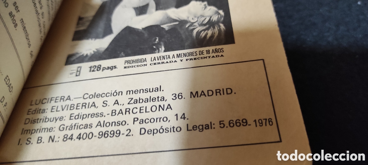C&oacute;mics: Lucifera, En las llamas del infierno. Ed Elviberia 1976 - Foto 7