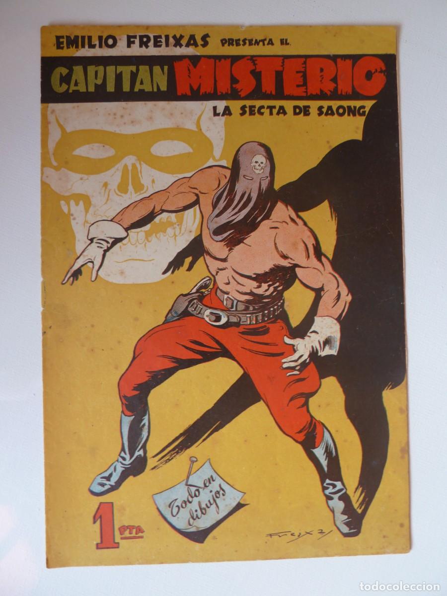 C&oacute;mics: CAPIT&Aacute;N MISTERIO, EMILIO FREIXAS, LA SECTA DE SAONG, COL. MOSQUITO, ORIGINAL A&Ntilde;OS 40
