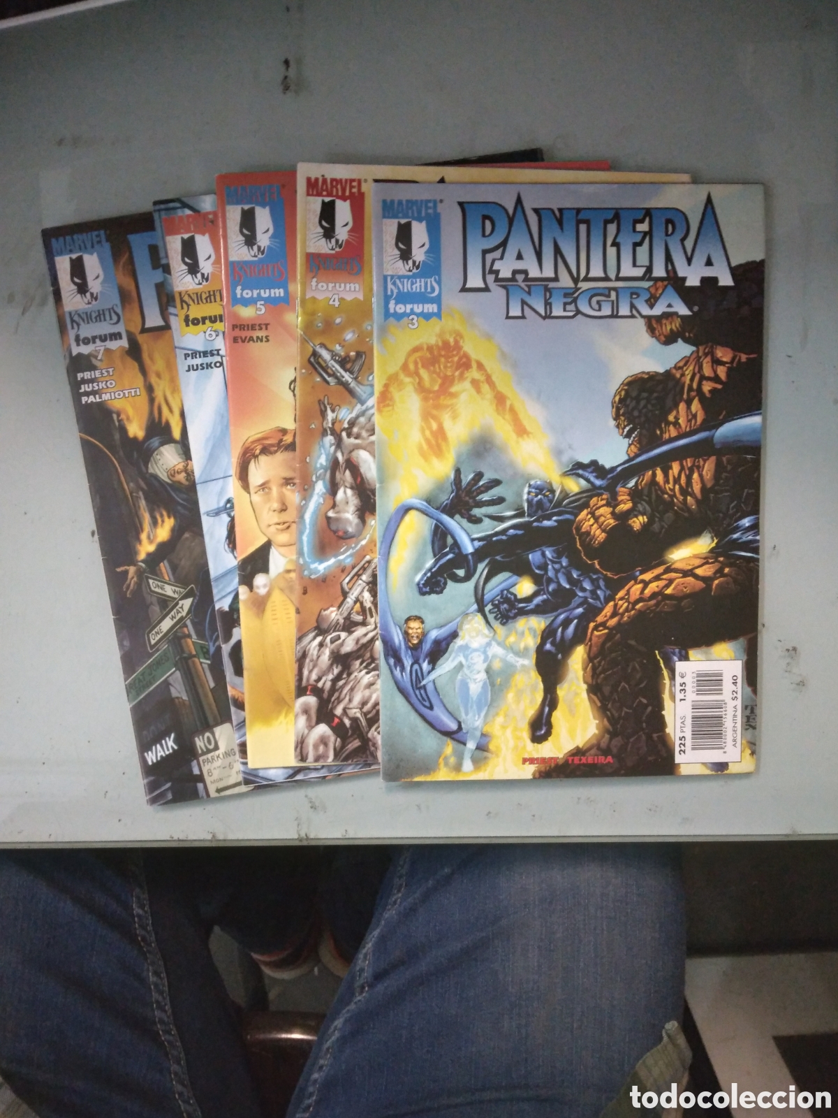 C&oacute;mics: MARVEL FORUM KNIGHTS,Pantera negra, 3.4.5.6.y 7. Grapa 1G - Foto 1