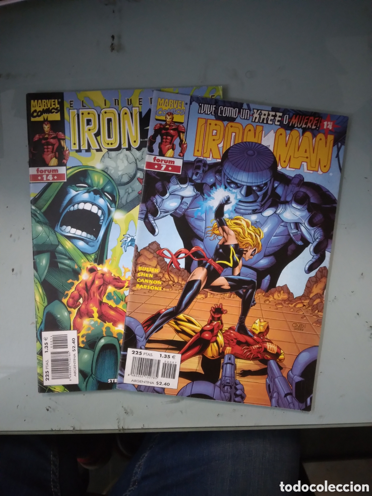 C&oacute;mics: Marvel Comics Forum, Iron Man, vol.IV, 7 y 14, Grapa 1G - Foto 1