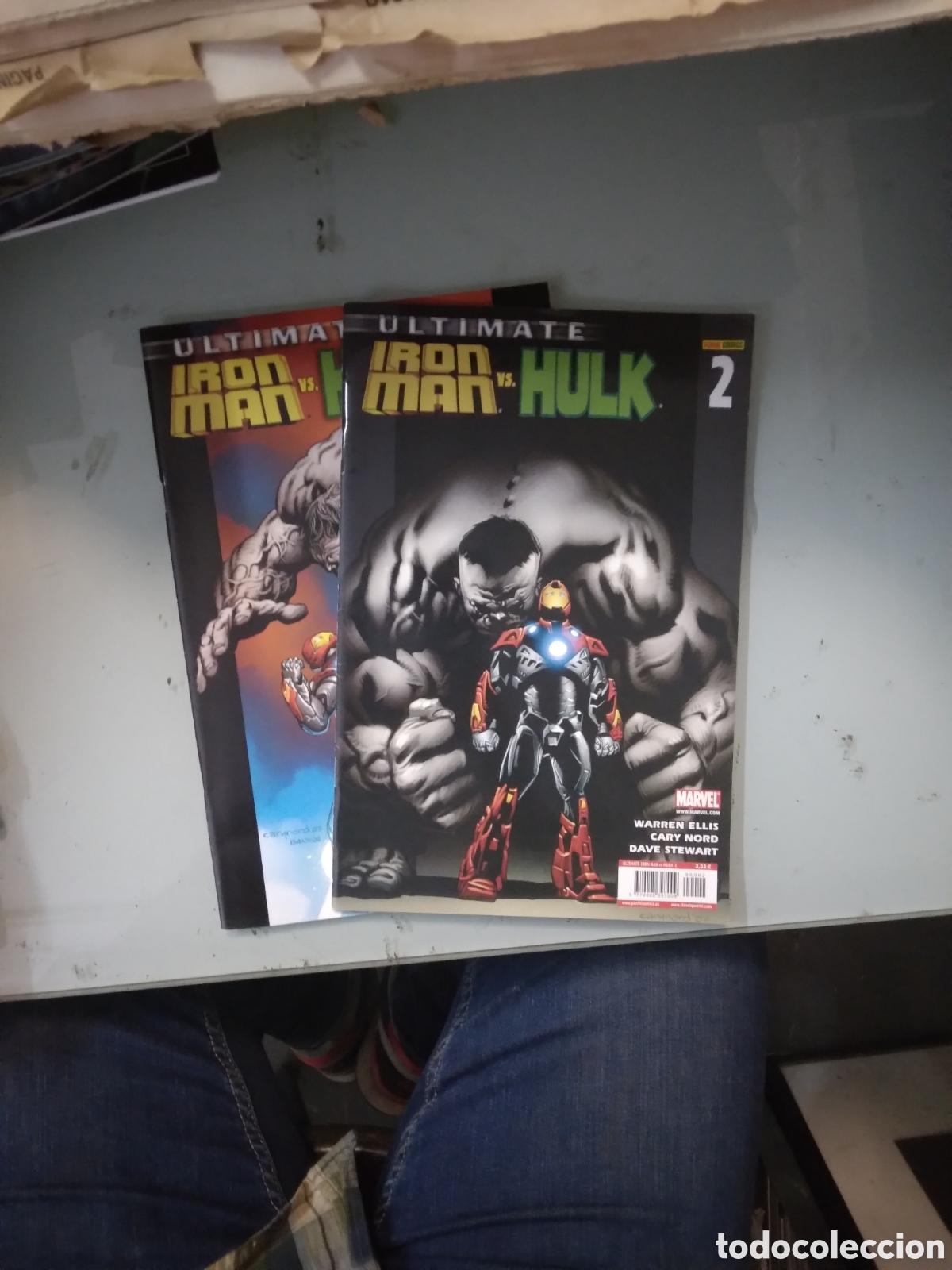 C&oacute;mics: Marvel Comics Panini, Ultimate, Iron Man VS Hulk, 1 y 2, Grapa 1H - Foto 1