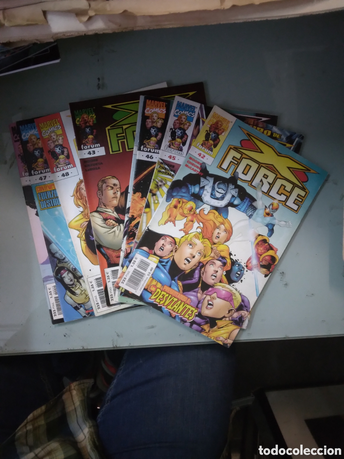 C&oacute;mics: Marvel Comics Forum, X Force, 42.43.44.45.46.47.48 y 49, Grapa 1H - Foto 1