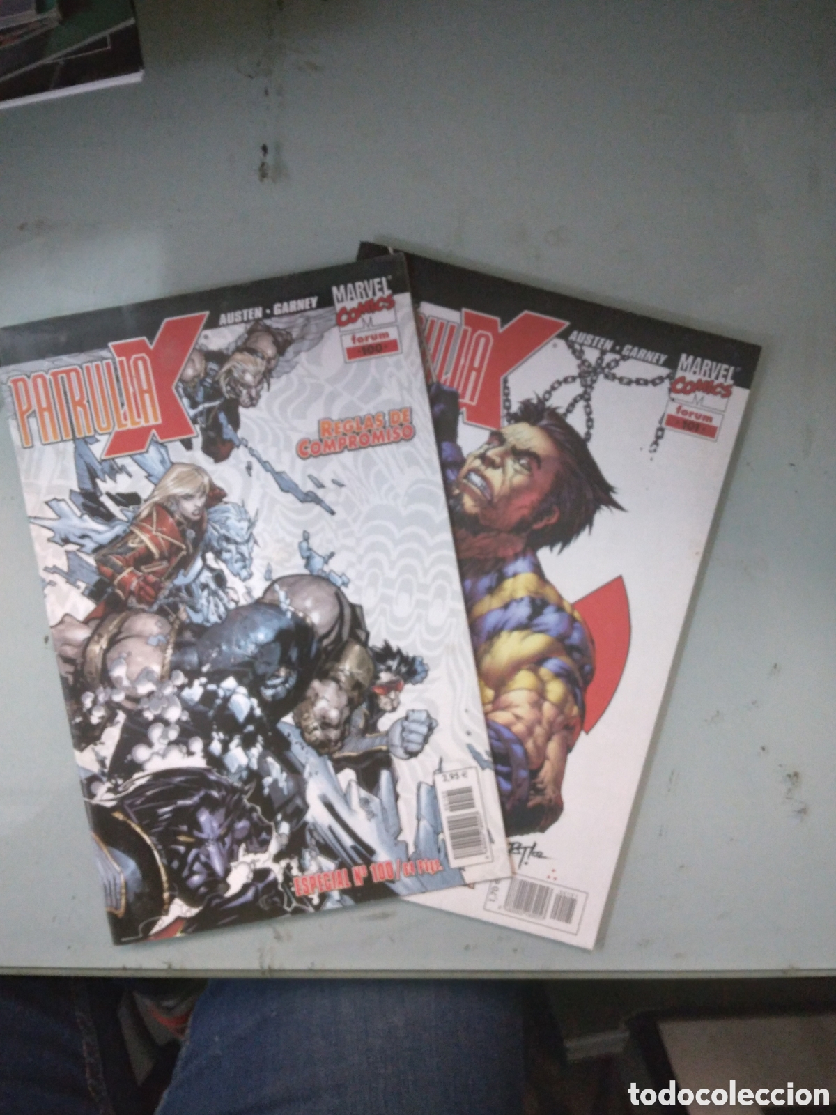 C&oacute;mics: Marvel Comics Forum,Austen, 100 y 101, Patrulla X, Grapa 1H - Foto 1