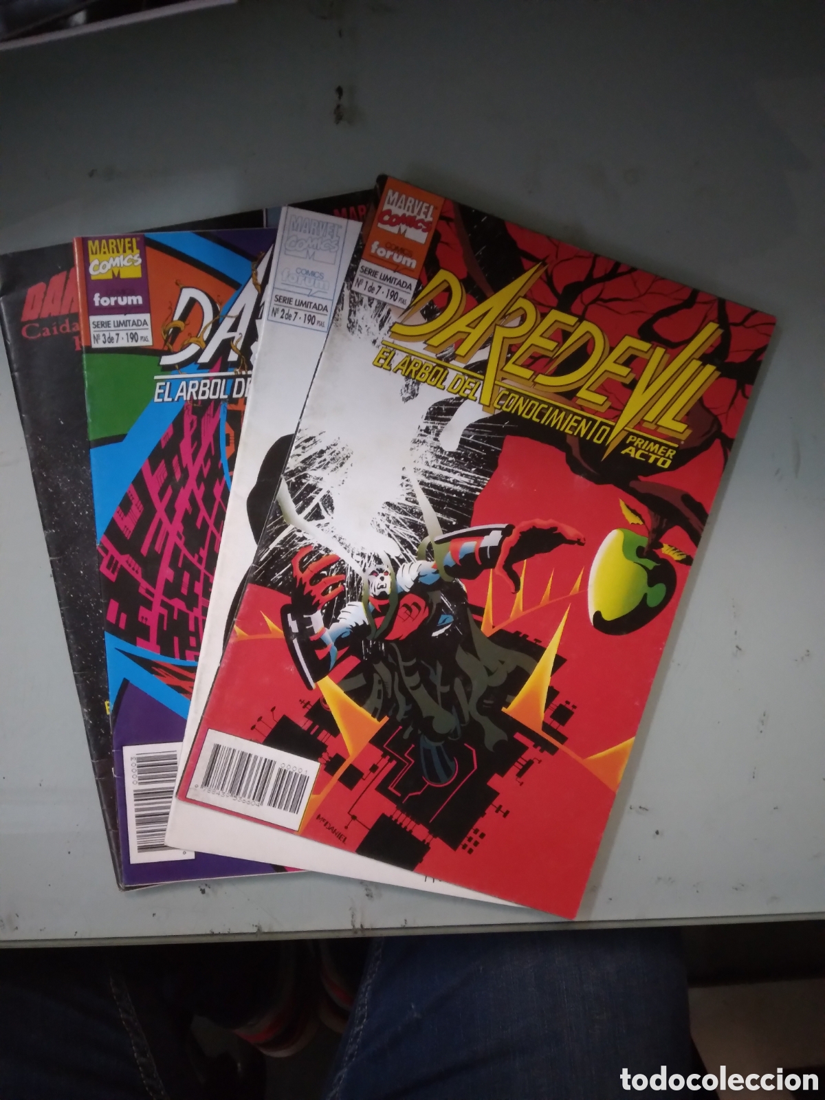 C&oacute;mics: Marvel Comics Forum, SERIE LIMITADA, Daredevil 1,2,3,y 7, Grapa 1J - Foto 1