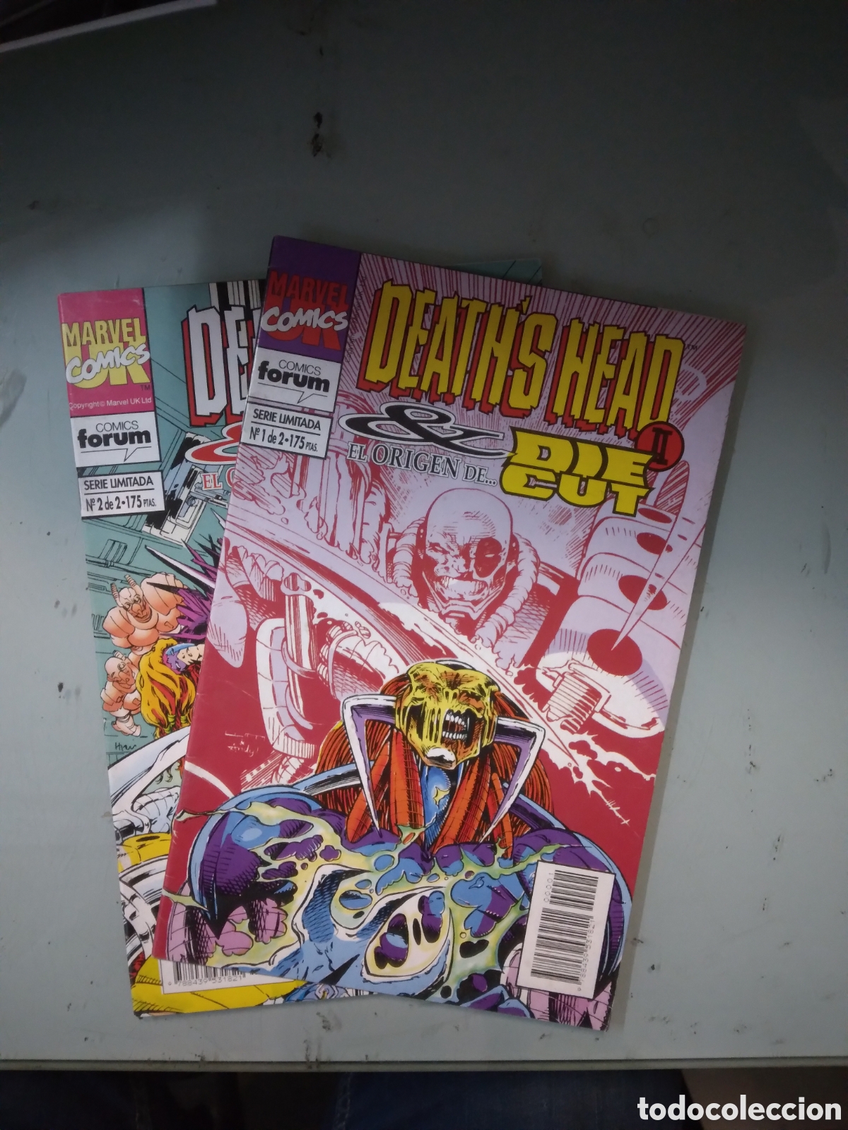 C&oacute;mics: Marvel Comics Forum, Serie limitada, Deaths Head II,1 y 2,Grapa 1J - Foto 1
