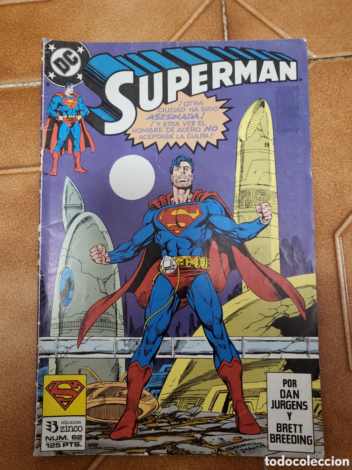 C&oacute;mics: C&oacute;mic DC - Superman n&ordm; 62 (1989) Ediciones Zinco - Foto 1