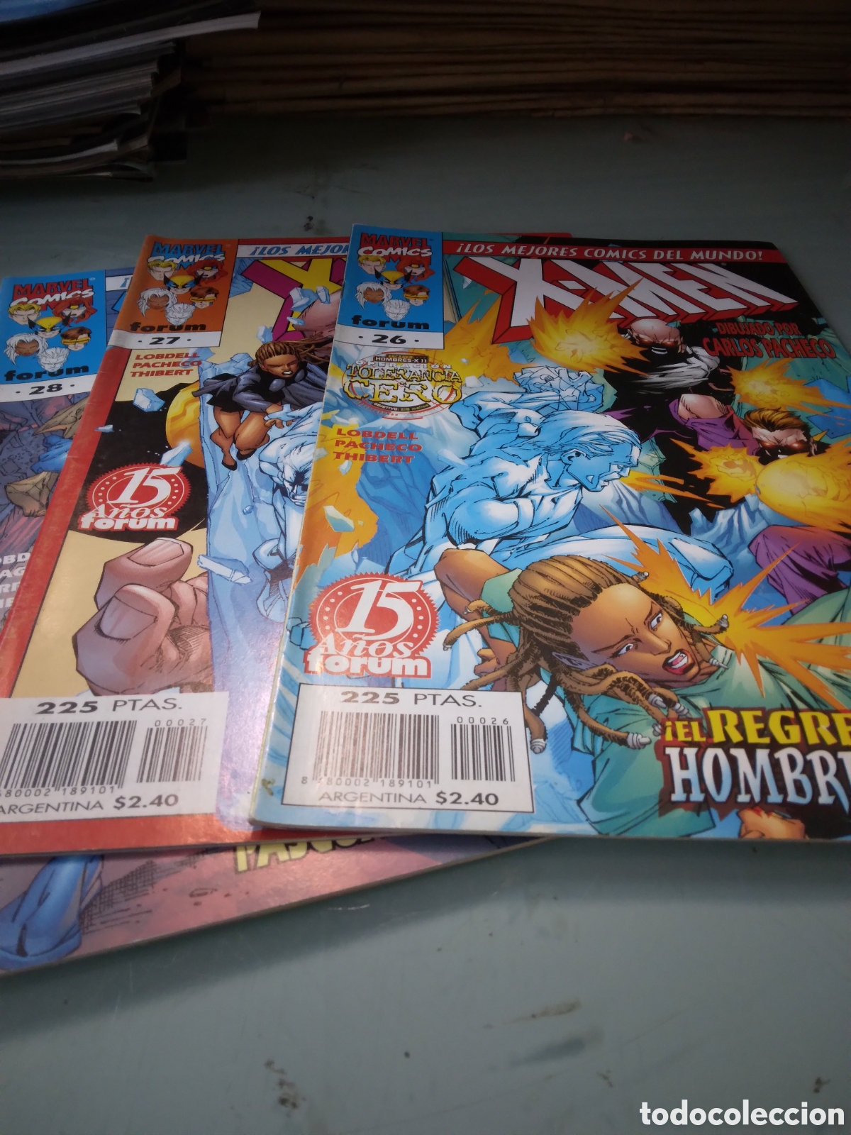 C&oacute;mics: Marvel Comics Forum, X Men, 26,27,28, 30,Grapa 1E - Foto 2