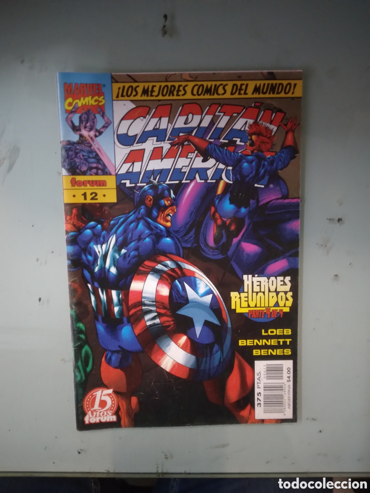 C&oacute;mics: Marvel Comics Forum, Capit&aacute;n Am&eacute;rica, 12, Grapa 1E - Foto 1