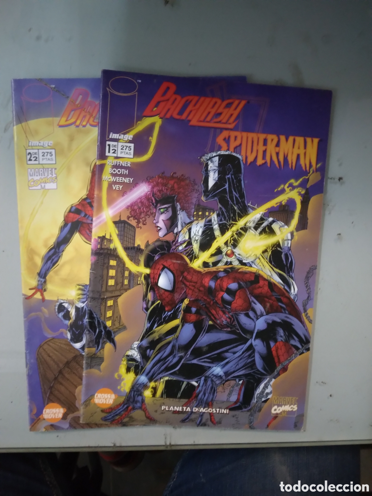 C&oacute;mics: Marvel Comics Agostini, I.age, Backlash/Spiderman 1 y 2, Grapa 2A - Foto 1