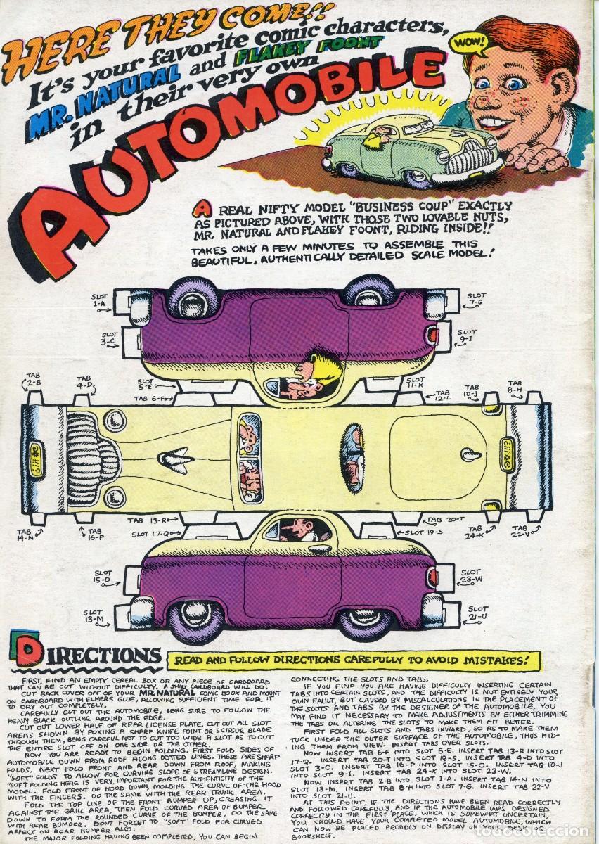 C&oacute;mics: MR. NATURAL N&ordm; 2 - ROBERT CRUMB - COMIX UNDERGROUND - 1971 - Foto 2