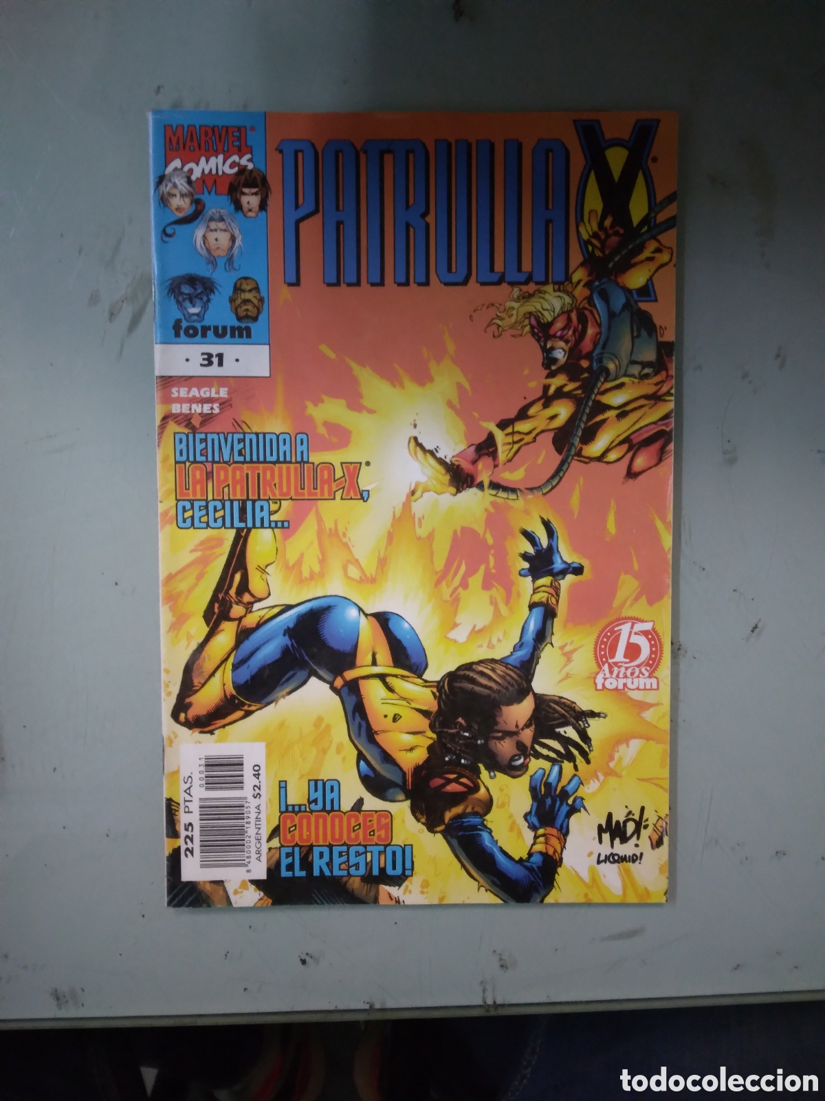 C&oacute;mics: Marvel Comics Forum, Patrulla X, 31, Grapa 1D - Foto 1