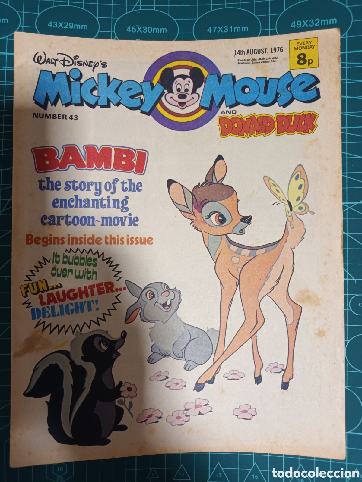 C&oacute;mics: Mickey mouse n&uacute;mero 43 1976 en ingl&eacute;s - Foto 1