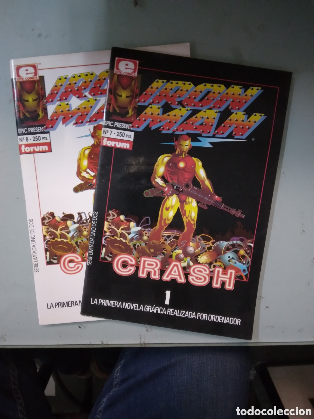 C&oacute;mics: Epic Comics Epic Series, Forum, Iron Man Crash 7 y 8, Grapa 2C - Foto 1