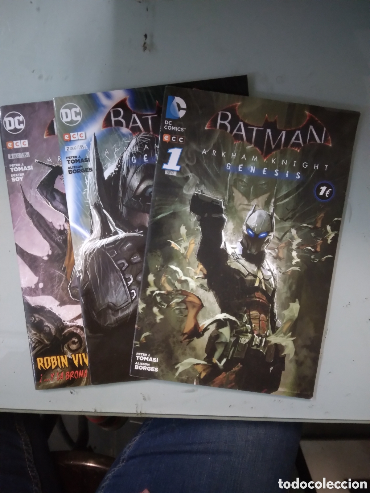 C&oacute;mics: Dc, ECC, BATMAN, ARKHAM KNIGHT GENESIS 1.2 y 3, Grapa 2C - Foto 1