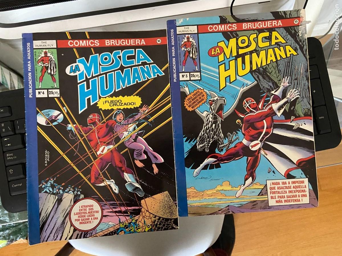 C&oacute;mics: la mosca humana n&ordm; 3 y 4 buen estado - Foto 1