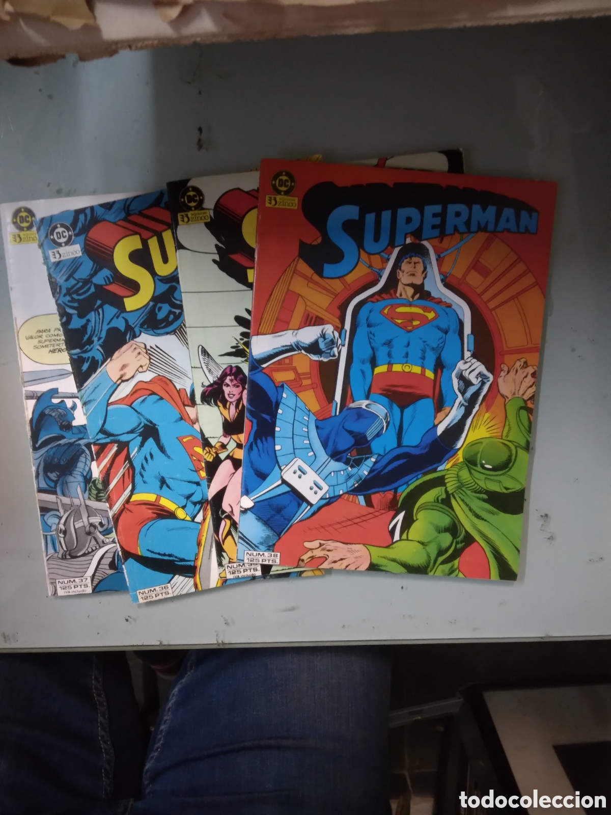 C&oacute;mics: DC, Zinco, Superman, 35.36.37 y 38, Grapa 2C - Foto 1