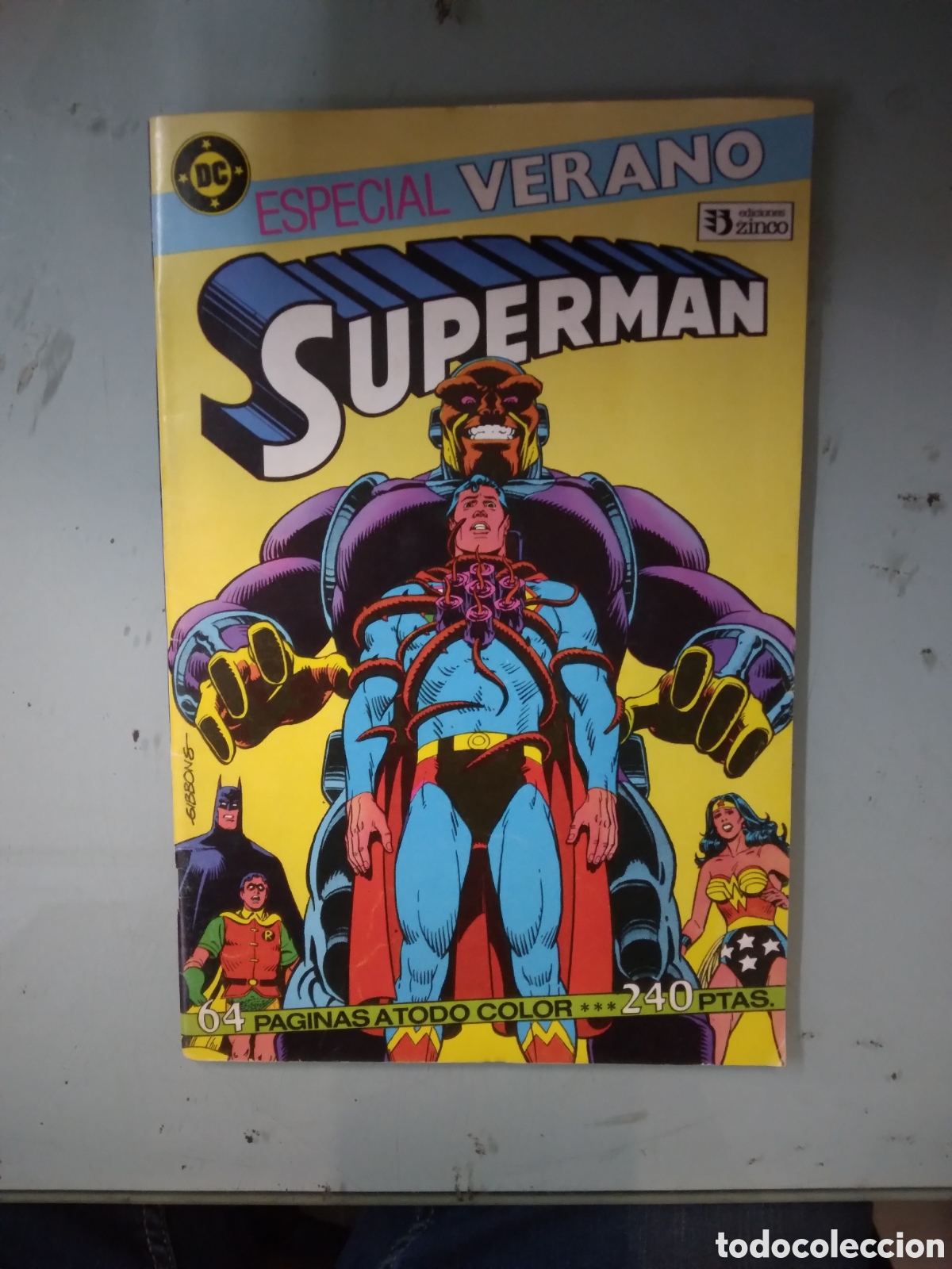 C&oacute;mics: DC, Ediciones Zinco, Especial Verano, Superman, Grapa 2C - Foto 1