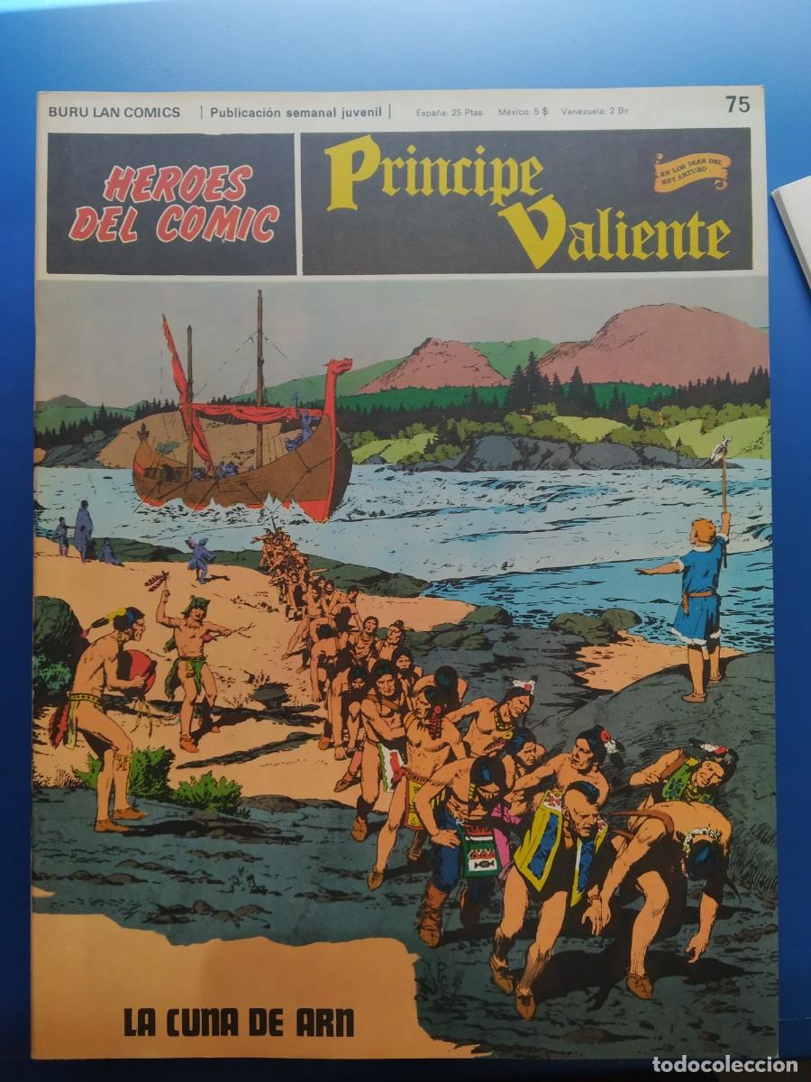 C&oacute;mics: H&eacute;roes del C&oacute;mic: Pr&iacute;ncipe Valiente. Buru Lan C&oacute;mics. N&uacute;mero 75 - Foto 1