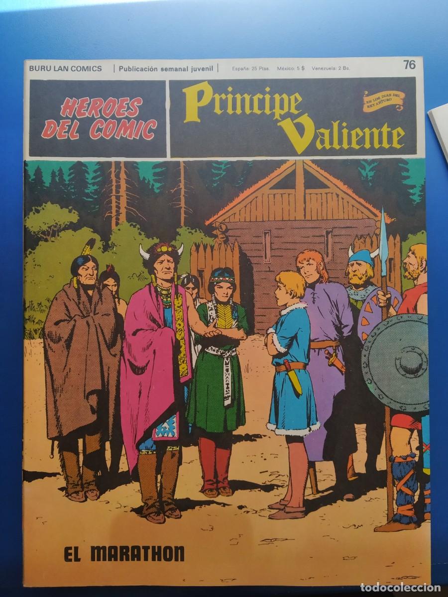 C&oacute;mics: H&eacute;roes del C&oacute;mic: Pr&iacute;ncipe Valiente. Buru Lan C&oacute;mics. N&uacute;mero 76 - Foto 1