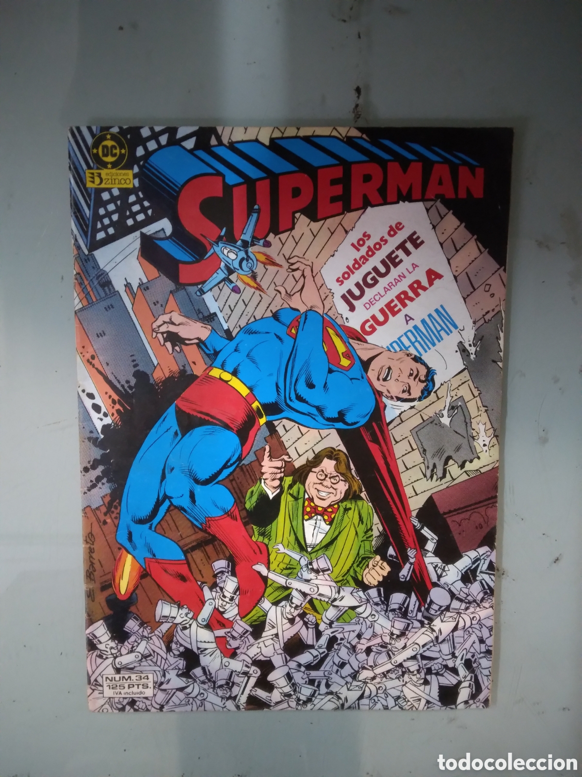 C&oacute;mics: Dc, Zinco, SUPERMAN, 34, Grapa 2D - Foto 1