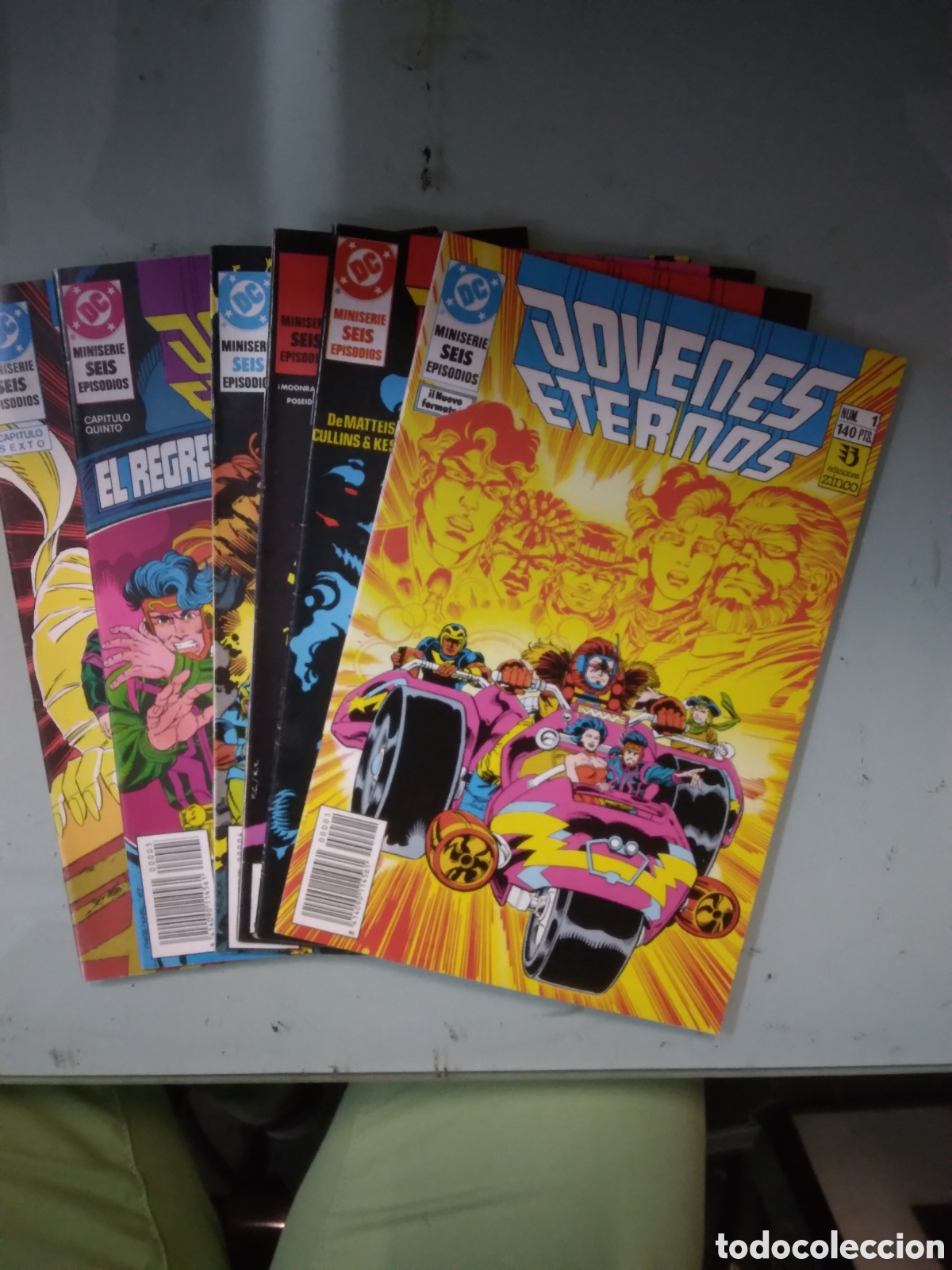 C&oacute;mics: DC, J&oacute;venes eternos, Zinco, 1 al 6, Grapa 2D - Foto 1