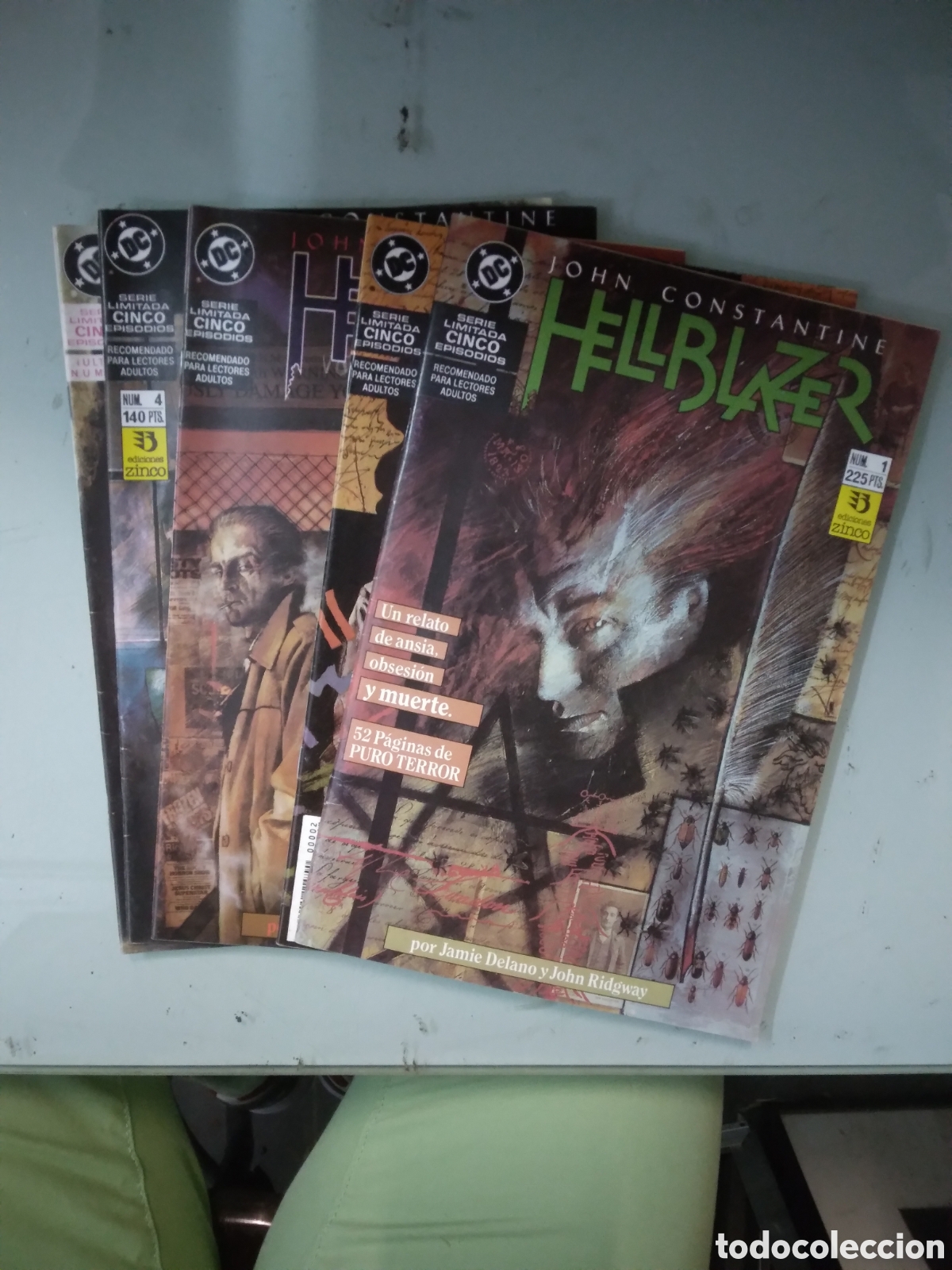 C&oacute;mics: DC, Zinco, Hellblazer, 1 al 5, John Constantine, Grapa 2D - Foto 1