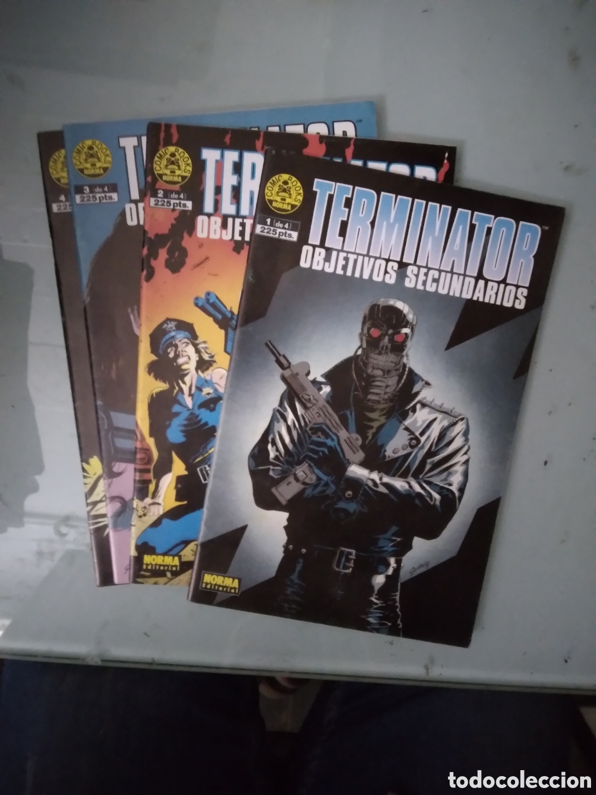 C&oacute;mics: Comic Books, Norma, Terminator, objetivos secundarios, 1 al 4, Grapa 2E - Foto 1
