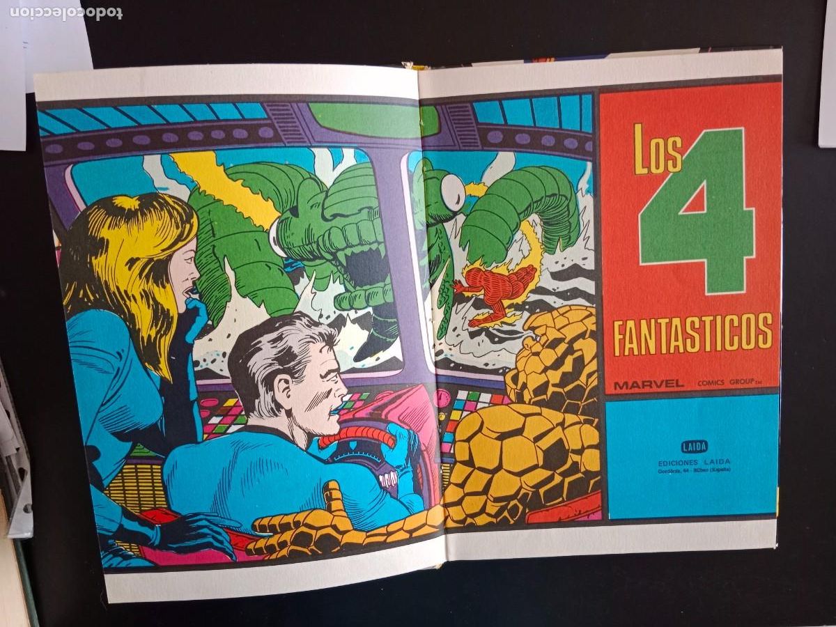C&oacute;mics: COMIC MARVEL TAPAS DURAS - LOS 4 FANTASTICOS - EDICIONES LAIDA - 1972 - Foto 2