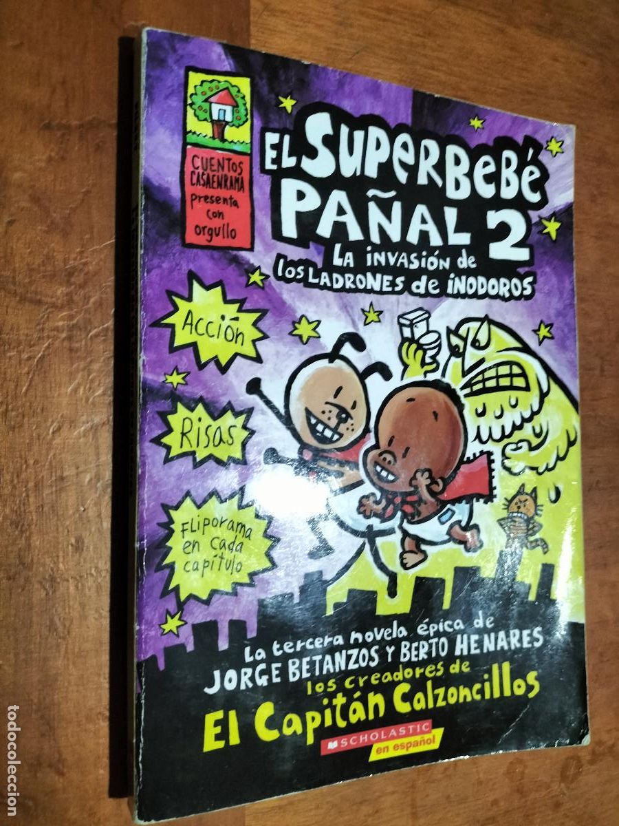 Comics: EL SUPERBEB&Eacute; PA&Ntilde;AL 2. LA INVASI&Oacute;N DE LOS LADRONES DE INODOROS. COMIC. R&Uacute;STICA. BUEN ESTADO