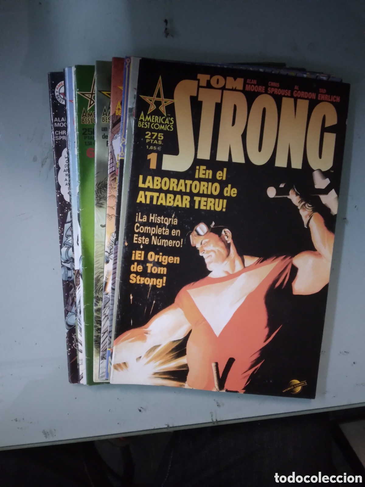 C&oacute;mics: Am&eacute;ricas Best Comics, Tom Strong,1 al 10, 12 y 14, Grapa 2F - Foto 1