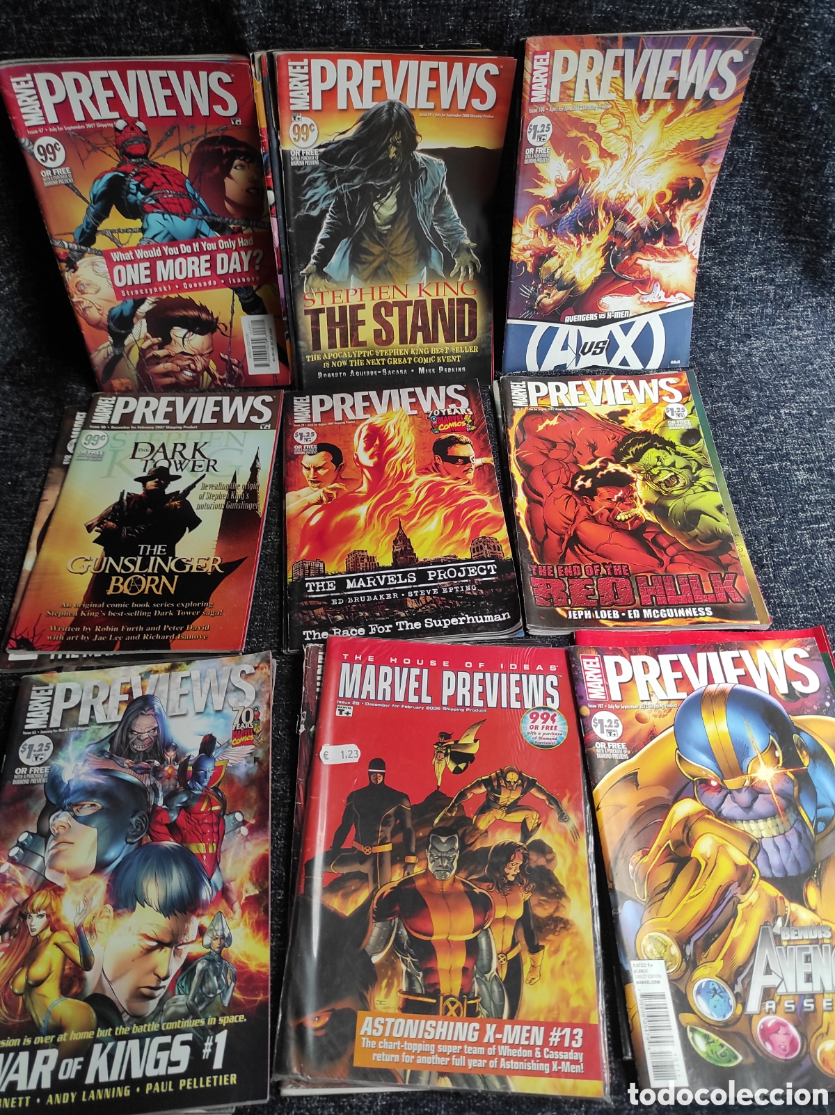 C&oacute;mics: MARVEL PREVIEWS - LOTE DE 23 EJEMPLARES - cat&aacute;logo -revista - Foto 1