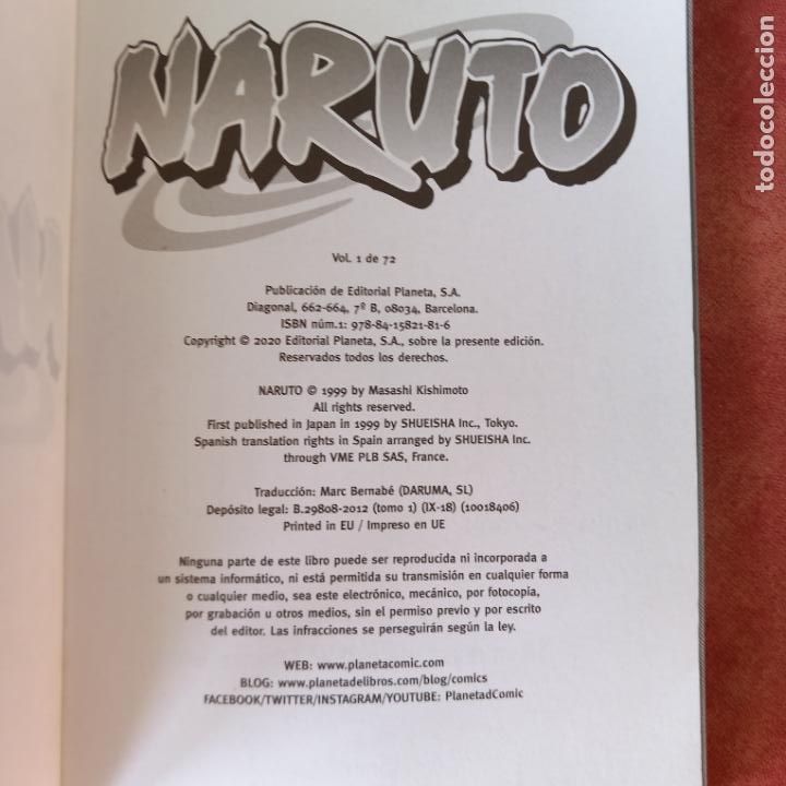 C&oacute;mics: NARUTO / MASASHI KISHIMOTO / PLANETA / 1 / MANGA - Foto 3