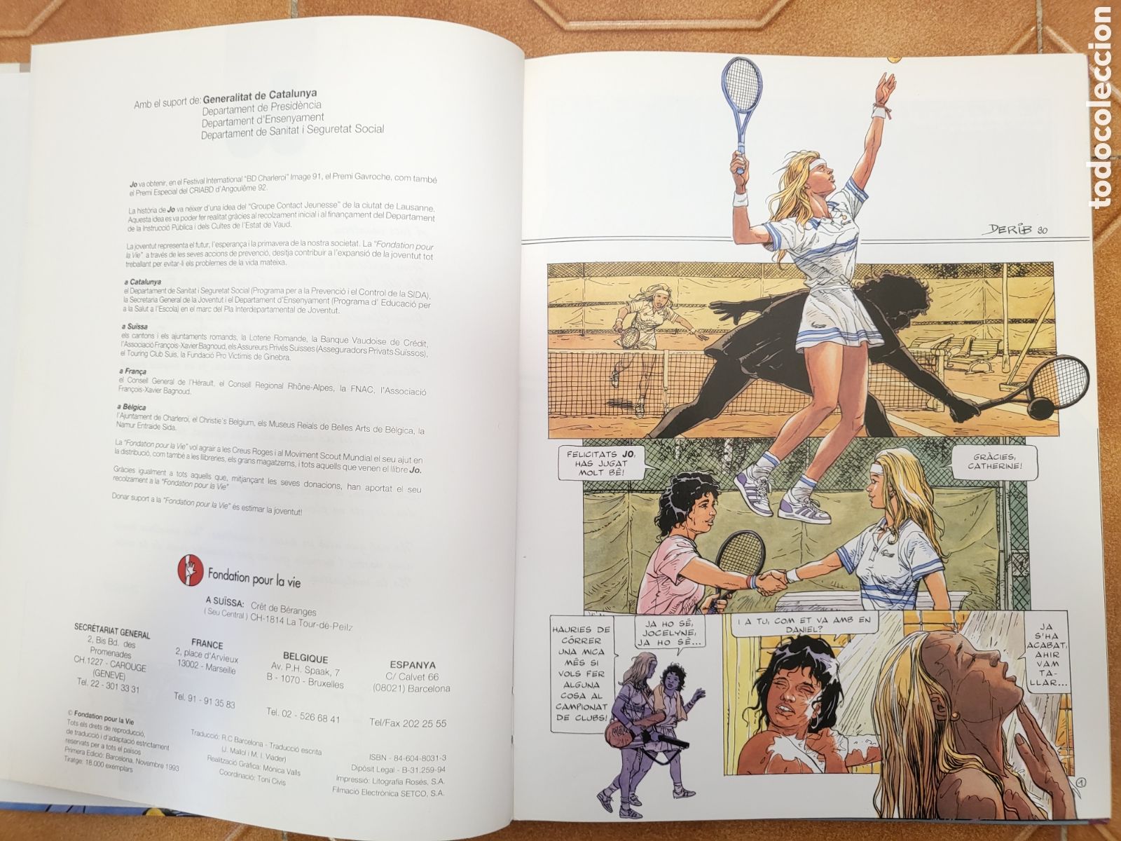 C&oacute;mics: DERIB - JO (1a. ed 1993) - Sobre el SIDA (en catal&aacute;n) - Foto 2