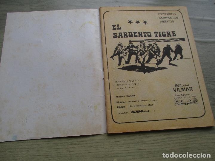 C&oacute;mics: COLECCI&Oacute;N: EL SARGENTO TIGRE, N&ordm;.- 61.-1972- EDITORIAL VILMAR - Foto 2