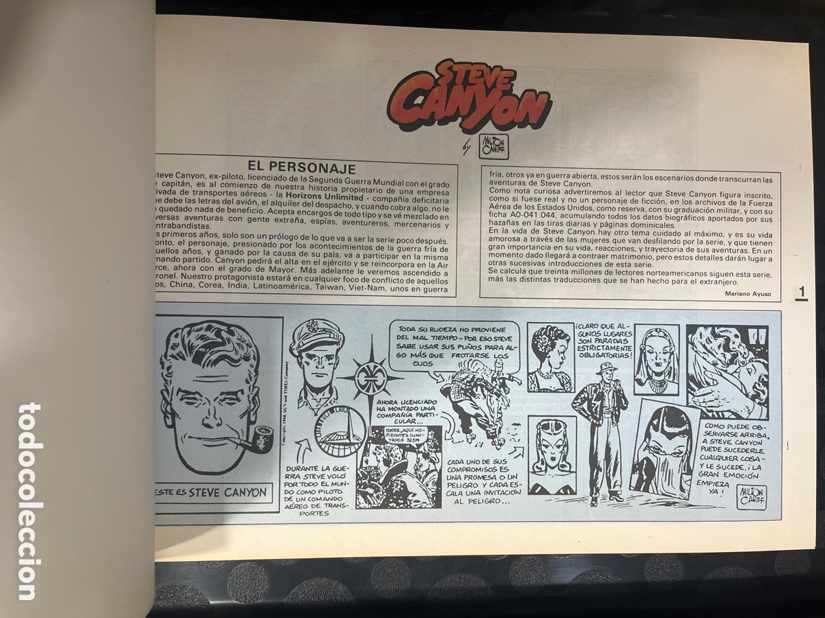 C&oacute;mics: STEVE CANYON N.2 de MILTON CANIFF Ed ESEUVE ( 1988/1992 ) - Foto 3