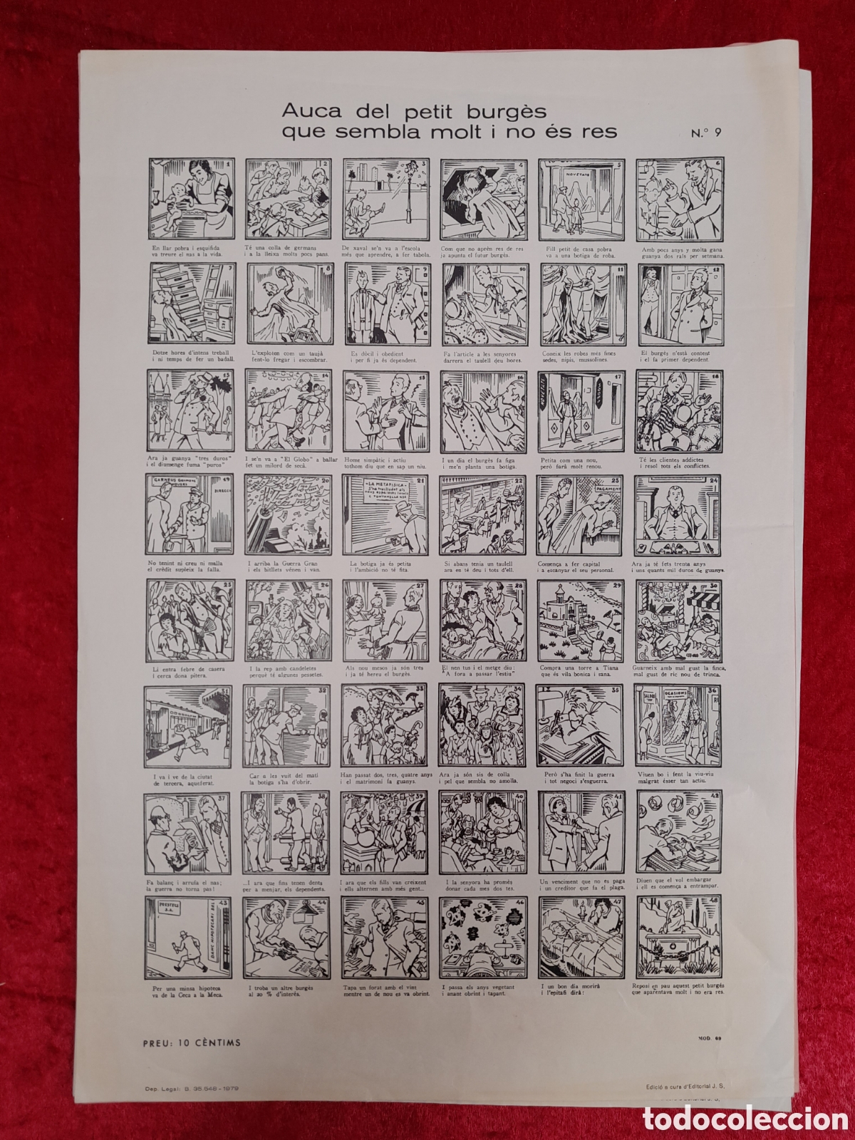 C&oacute;mics: CONJUNTO DE VI&Ntilde;ETAS. AUQUES CATALANES. 1936 - 1937. - Foto 2