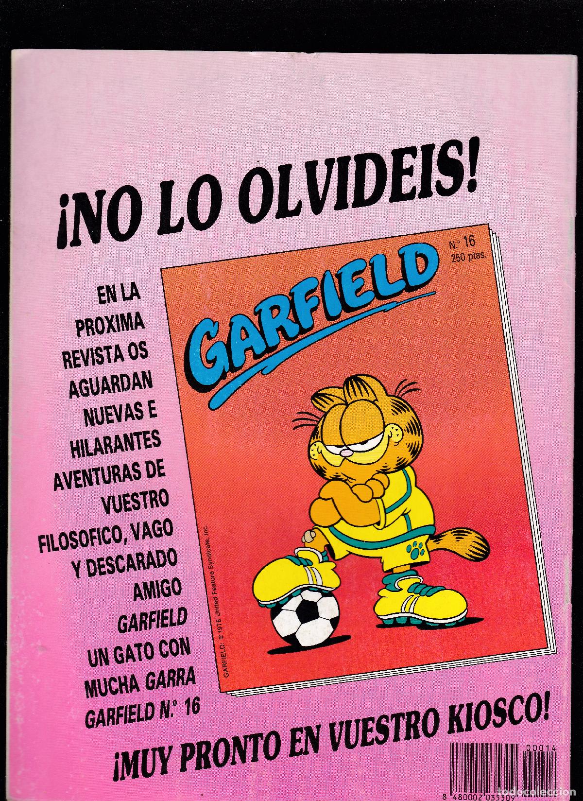 C&oacute;mics: GARFIELD - N&ordm; 15 - CON ORSON - EDICIONES JUNIOR - CONSERVA EL P&Oacute;STER - Foto 2