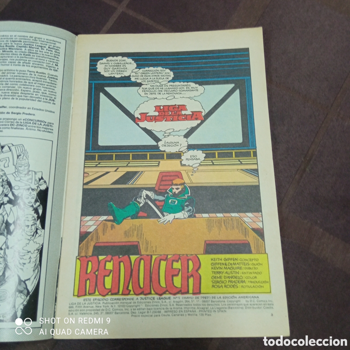 C&oacute;mics: Liga de la justicia n&deg;1 A&ntilde;o 1987 - Foto 2