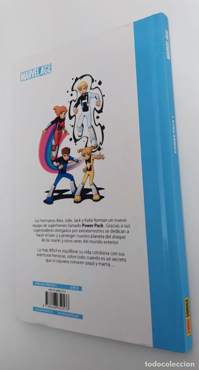 C&oacute;mics: POWER PACK 1, MARVEL AGE, PANINI COMICS, TAPA DURA. - Foto 2