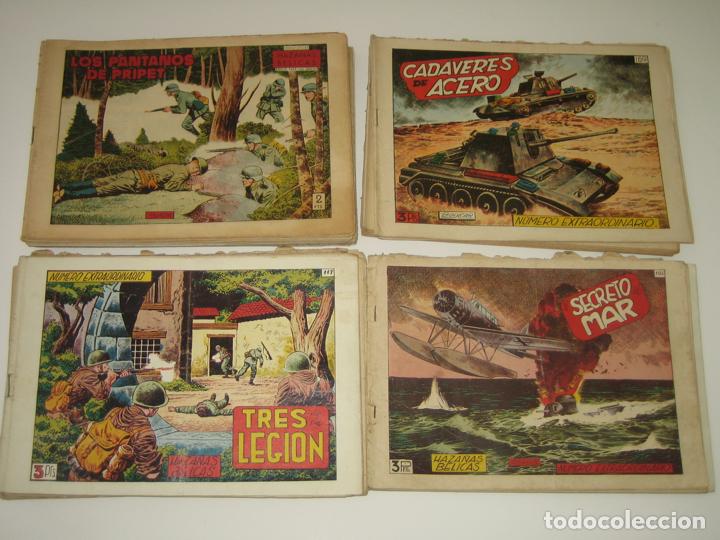 C&oacute;mics: HAZA&Ntilde;AS BELICAS - LOTE DE 48 TEBEOS 1957 - Foto 1