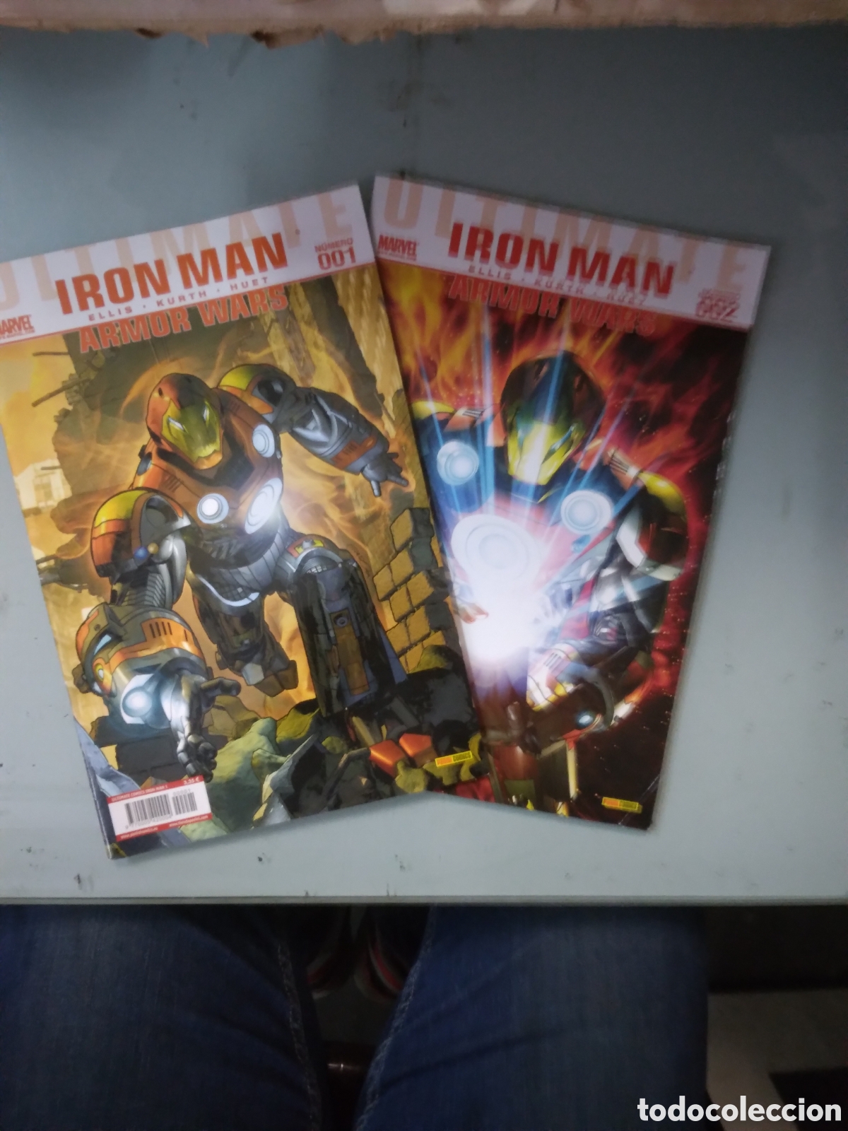 C&oacute;mics: Iron Man, Marvel, Panini, 001 y 002, Grapa 3E - Foto 1